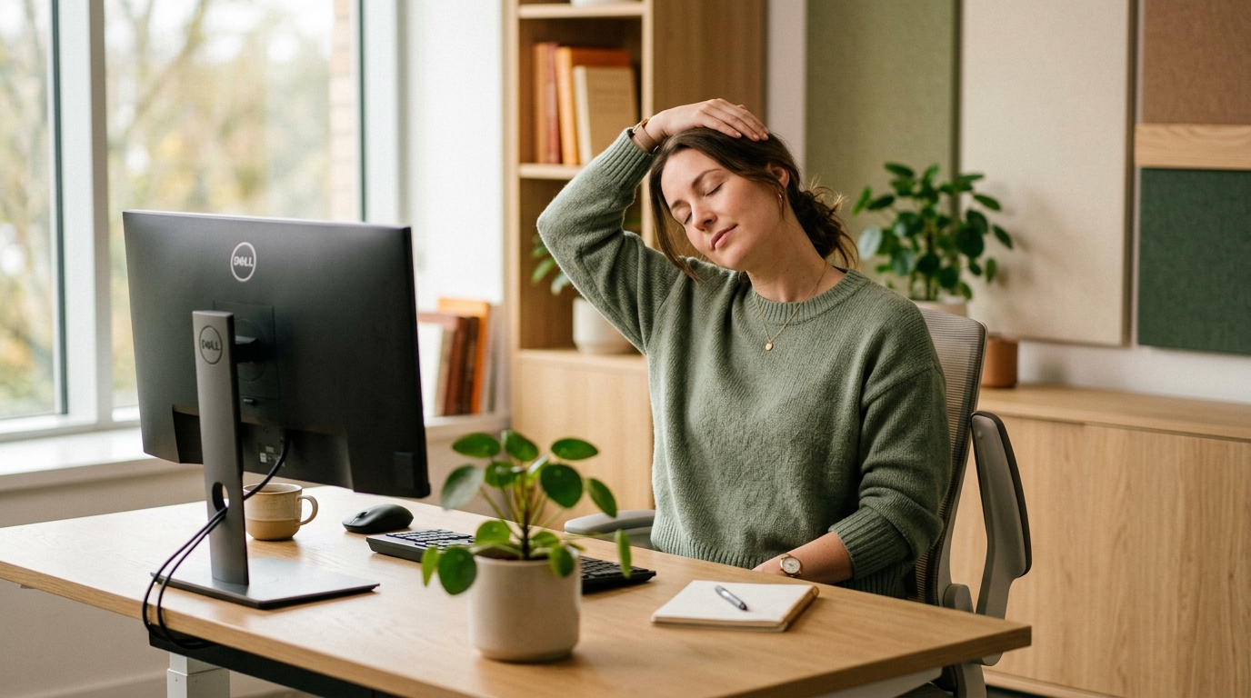 5 Stretches You Can Do at Your Desk in Under 5 Minutes