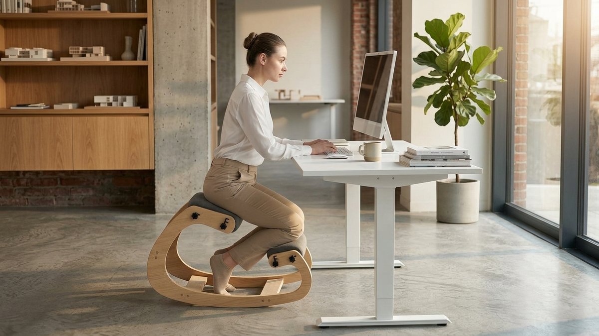 Ergonomic chair in professional workspace setting