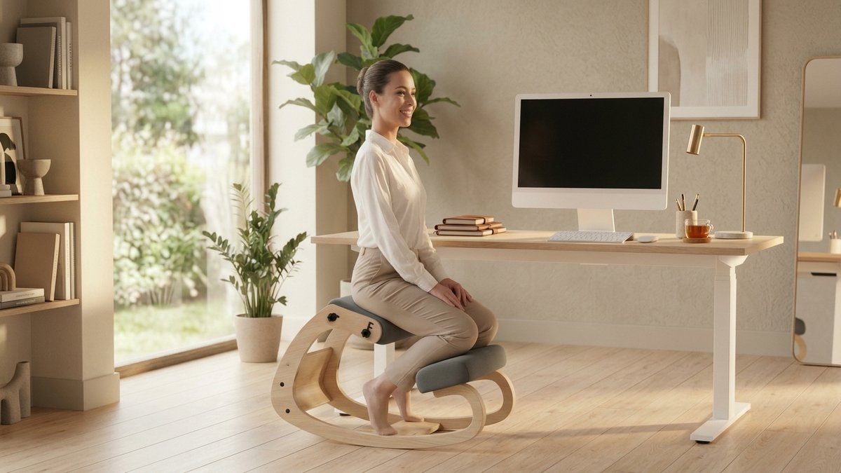 Ergonomic chair in professional workspace setting