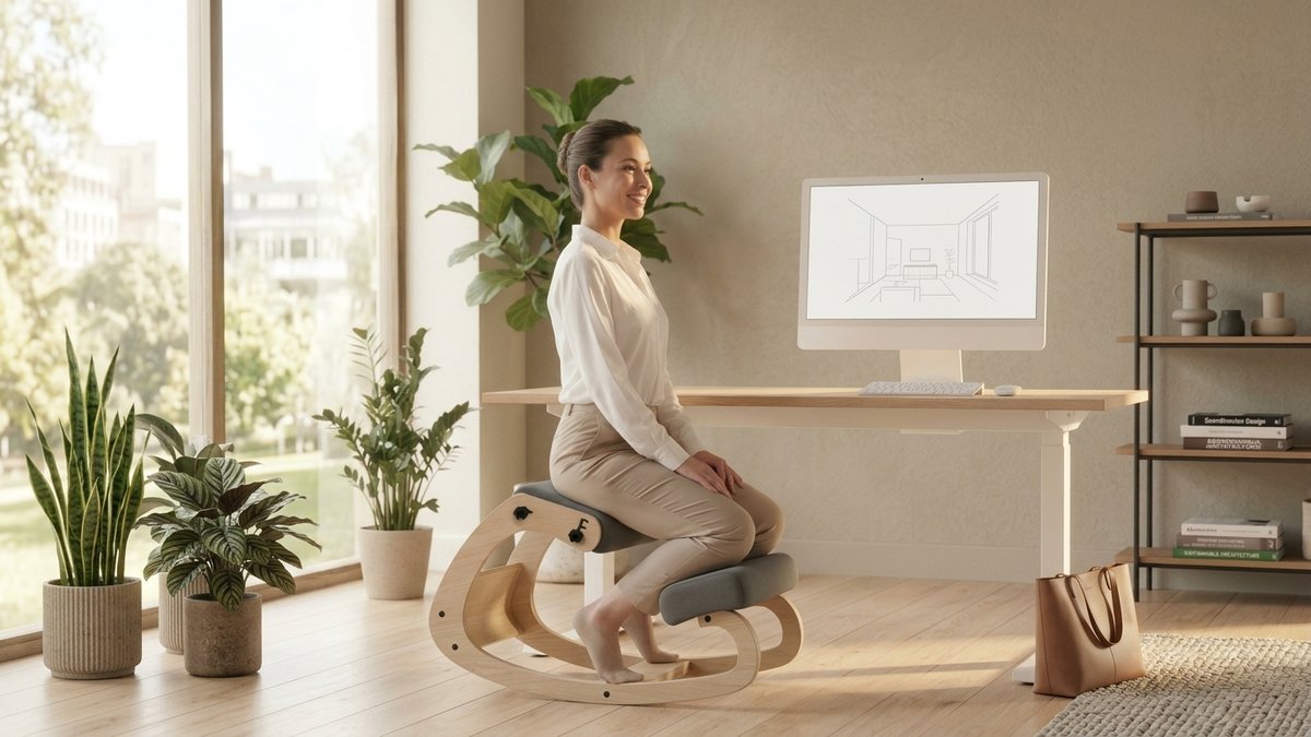 Ergonomic chair in professional workspace setting